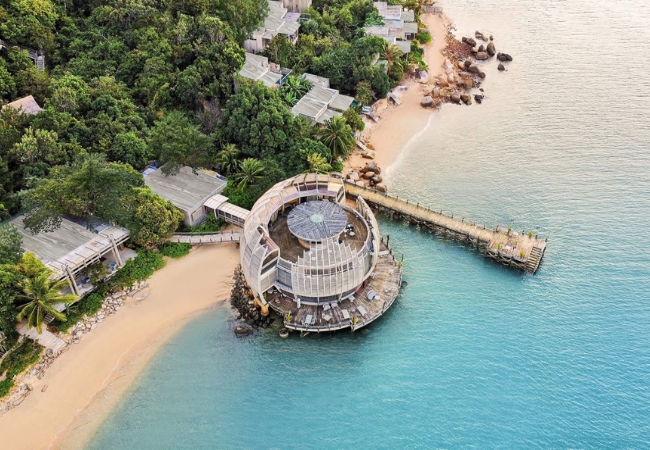 Vẻ đẹp nhà hàng tại An Lâm Retreat Ninh Vân Bay